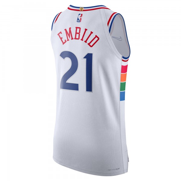 Игровая джерси Joel Embiid Philadelphia 76ers Nike 2024/25 Authentic Player - City Edition - White