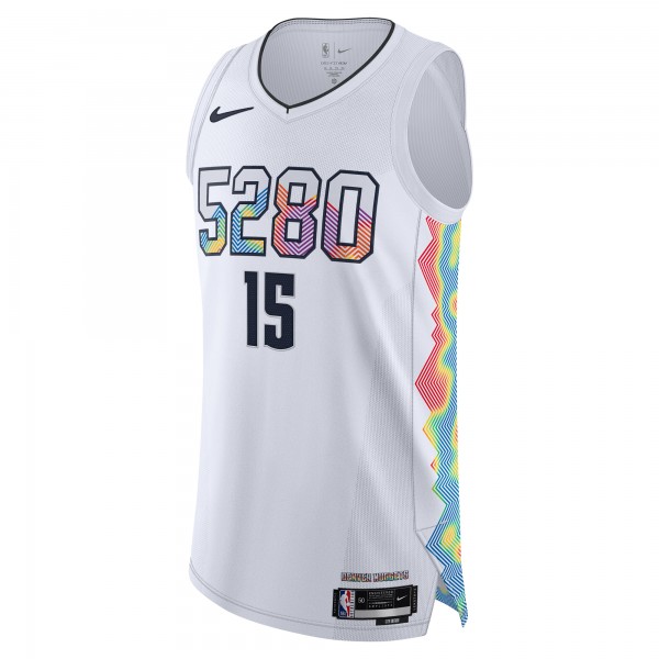 Игровая джерси Nikola Jokic Denver Nuggets Nike 2024/25 Authentic Player - City Edition - White