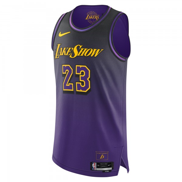 Игровая джерси LeBron James Los Angeles Lakers Nike 2024/25 Authentic Player - City Edition - Purple