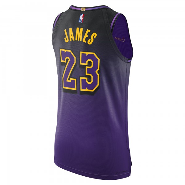 Игровая джерси LeBron James Los Angeles Lakers Nike 2024/25 Authentic Player - City Edition - Purple