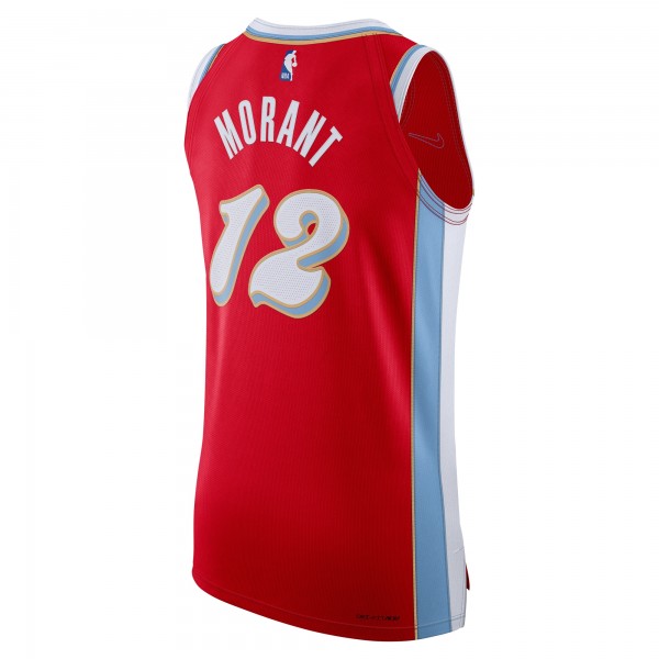 Игровая джерси Ja Morant Memphis Grizzlies Nike 2024/25 Authentic Player - City Edition - Red