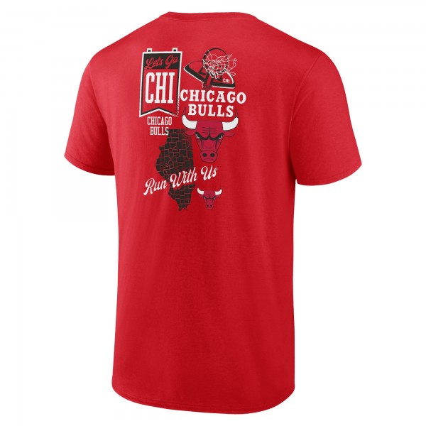 Футболка Chicago Bulls Split Zone - Red