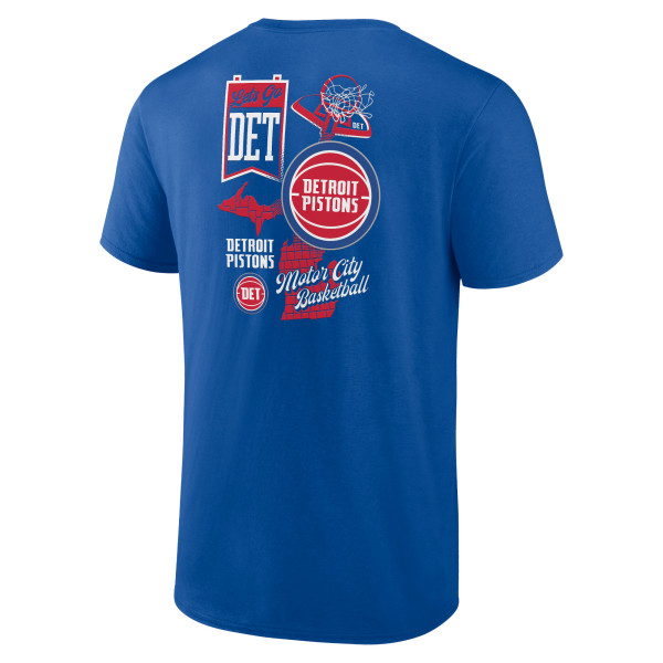 Detroit Pistons Blue Split Zone T-Shirt