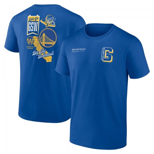 Футболка Golden State Warriors Split Zone - Royal