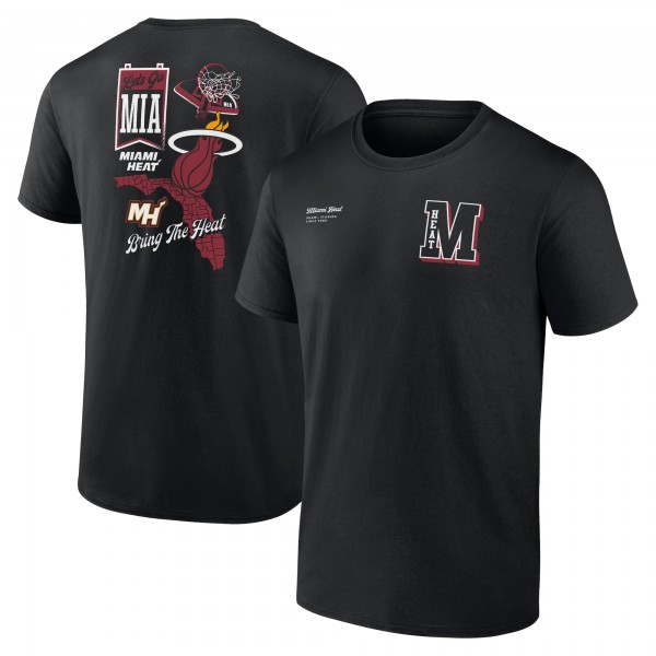 Футболка Miami Heat Black Split Zone