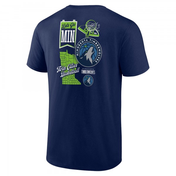 Футболка Minnesota Timberwolves Split Zone - Navy