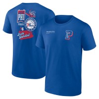 Philadelphia 76ers Royal Split Zone T-Shirt