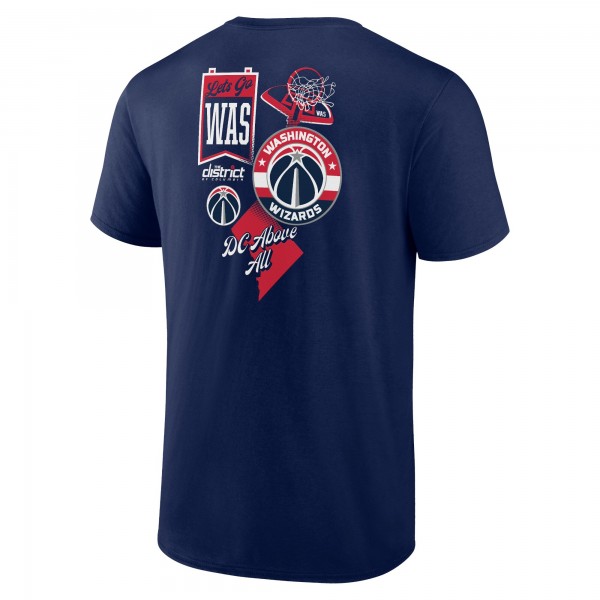 Washington Wizards Navy Split Zone T-Shirt