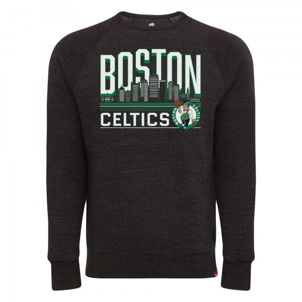 Кофта Boston Celtics Sportiqe Unisex Harmon Super Soft Tri-Blend Raglan - Heather Black