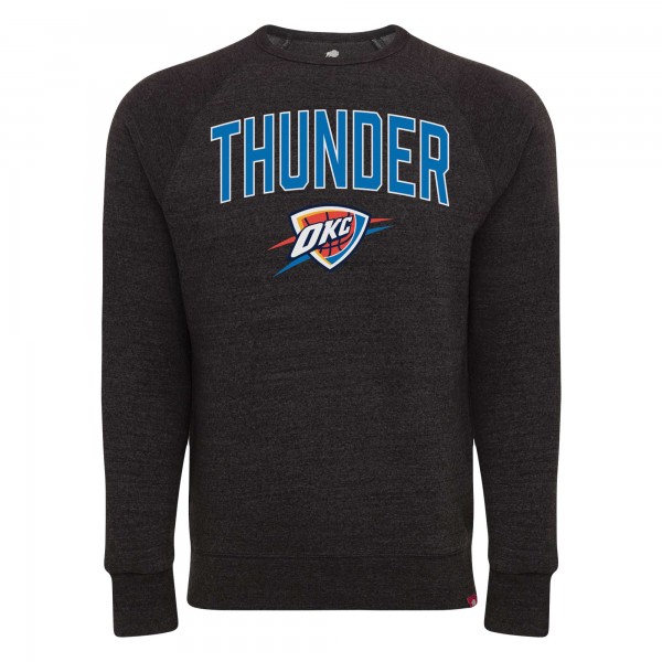 Кофта Unisex Oklahoma City Thunder Sportiqe Black Harmon Super Soft Tri-Blend Raglan