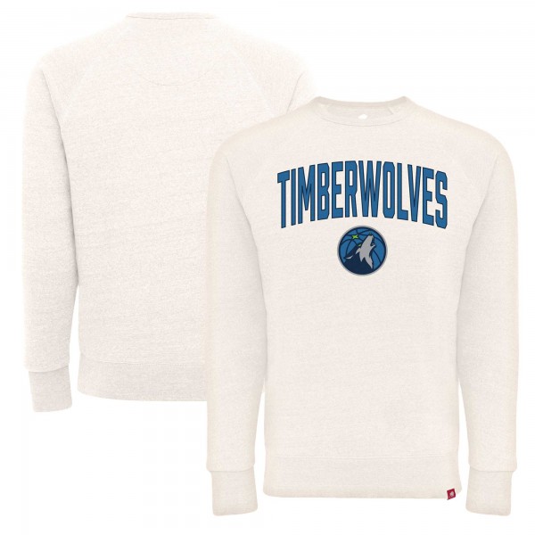 Кофта Minnesota Timberwolves Sportiqe Unisex Harmon Super Soft Tri-Blend Raglan - Cream