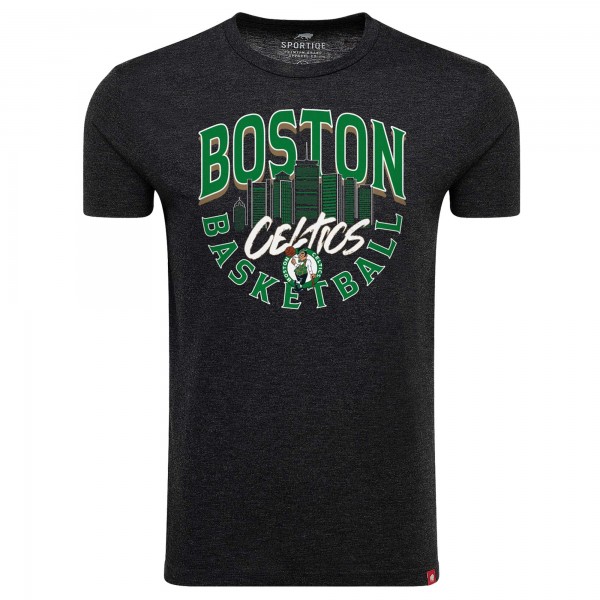 Футболка Boston Celtics Sportiqe Unisex Comfy Super Soft Tri-Blend - Heather Black