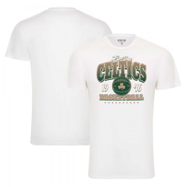 Футболка Boston Celtics Sportiqe Unisex Bingham Super Soft - White