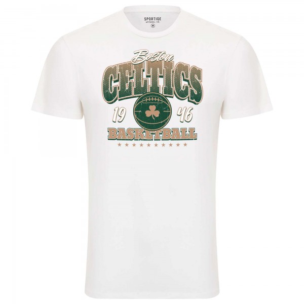 Футболка Boston Celtics Sportiqe Unisex Bingham Super Soft - White
