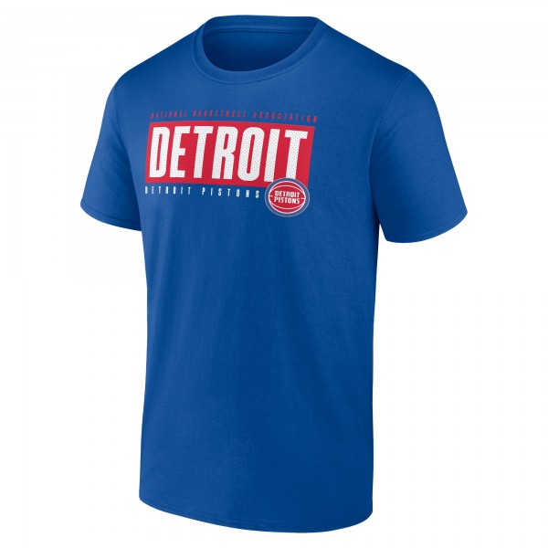 Detroit Pistons Blue Blocked Out T-Shirt