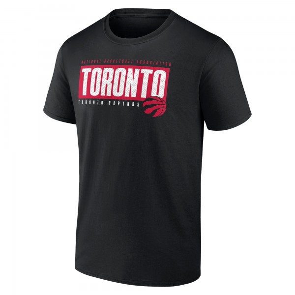 Toronto Raptors Black Blocked Out T-Shirt