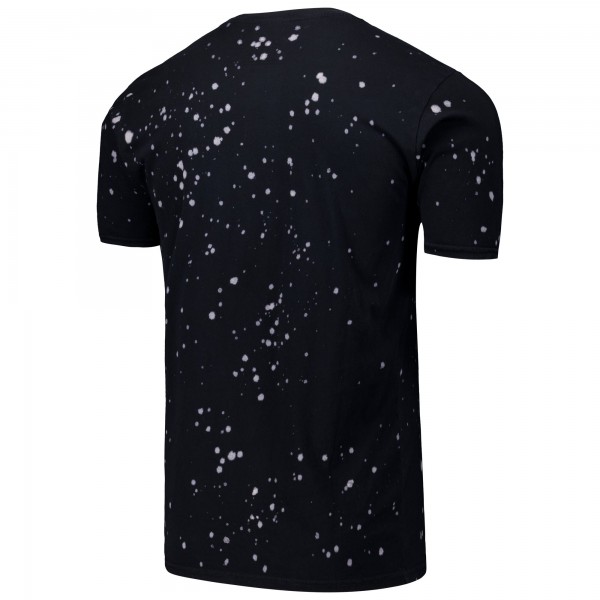 New York Yankees Majestic Threads Black/White Splatter T-Shirt