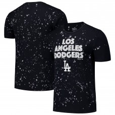 Los Angeles Dodgers Majestic Threads Black/White Splatter T-Shirt