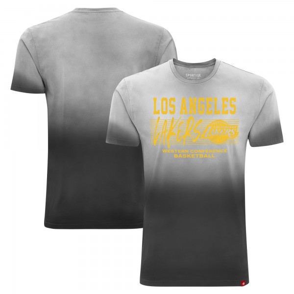 Футболка Los Angeles Lakers Sportiqe Unisex Bingham Sun-Fade - Black