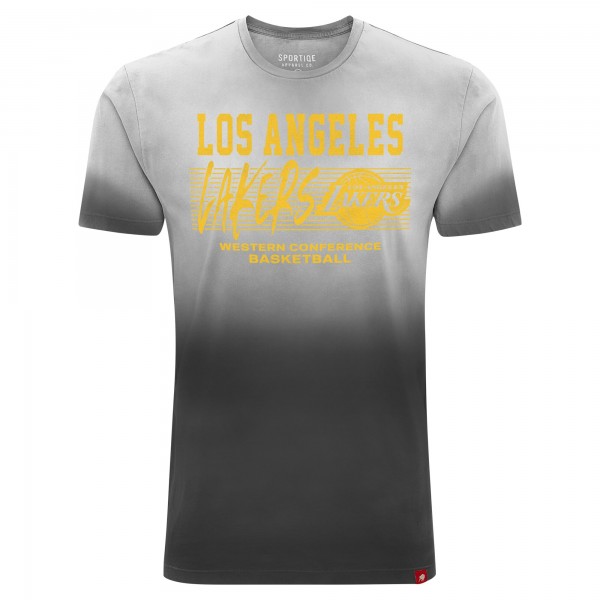 Футболка Los Angeles Lakers Sportiqe Unisex Bingham Sun-Fade - Black