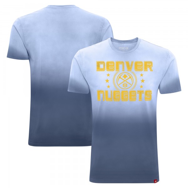 Unisex Denver Nuggets Sportiqe Blue Bingham Sun-Fade T-Shirt