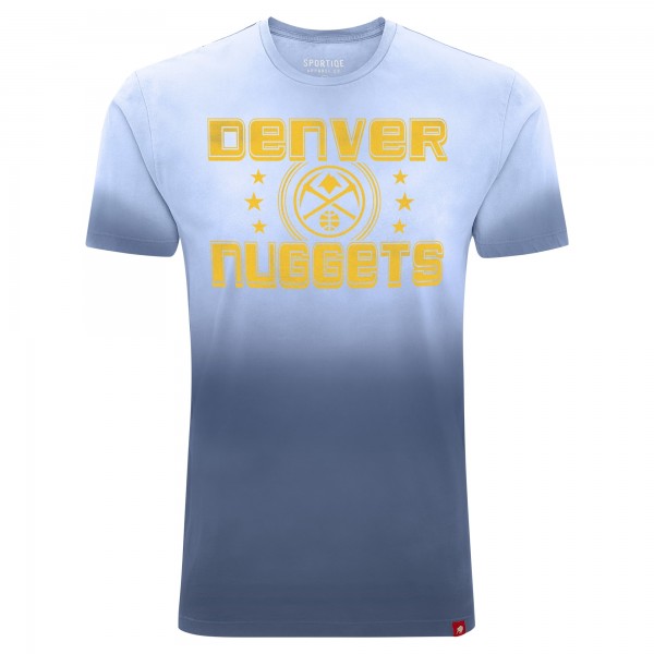 Unisex Denver Nuggets Sportiqe Blue Bingham Sun-Fade T-Shirt