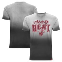 Unisex Miami Heat Sportiqe Black Bingham Sun-Fade T-Shirt