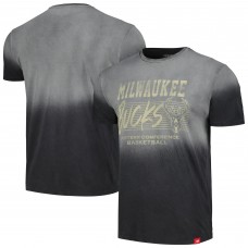 Футболка Milwaukee Bucks Sportiqe Unisex Bingham Sun-Fade - Black