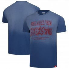 Unisex Philadelphia 76ers Sportiqe Royal Bingham Sun-Fade T-Shirt