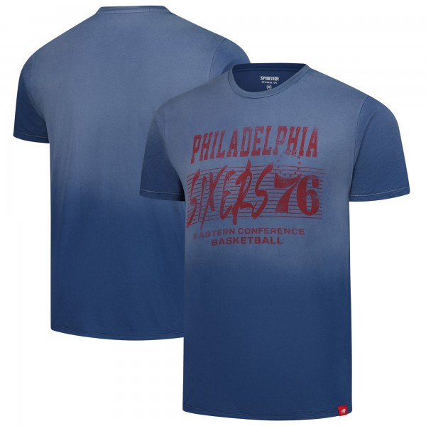 Unisex Philadelphia 76ers Sportiqe Royal Bingham Sun-Fade T-Shirt