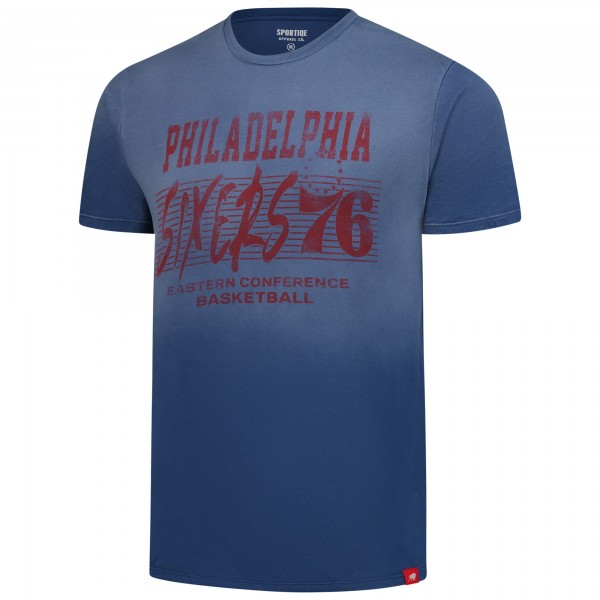 Unisex Philadelphia 76ers Sportiqe Royal Bingham Sun-Fade T-Shirt