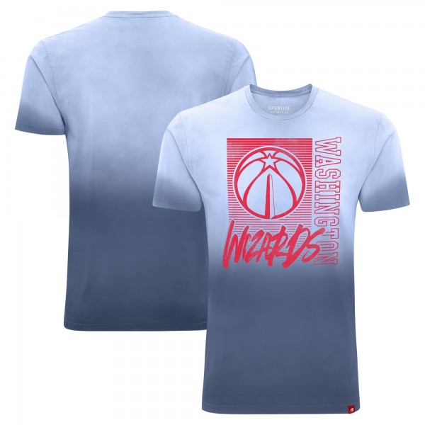 Unisex Washington Wizards Sportiqe Navy Bingham Sun-Fade T-Shirt