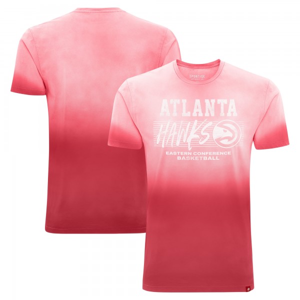 Футболка Atlanta Hawks Sportiqe Unisex Bingham Sun-Fade - Red