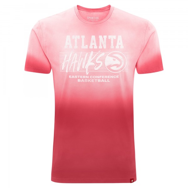 Футболка Atlanta Hawks Sportiqe Unisex Bingham Sun-Fade - Red