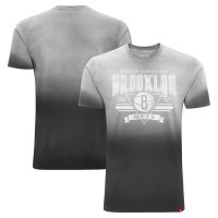Футболка Unisex Brooklyn Nets Sportiqe Black Bingham Sun-Fade