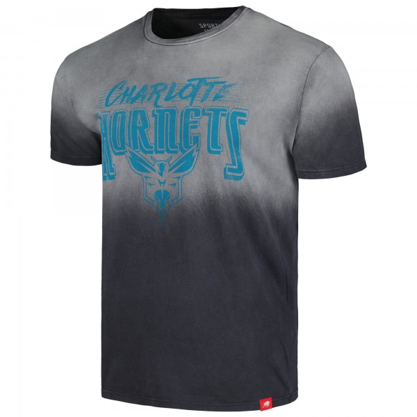Футболка Charlotte Hornets Sportiqe Unisex Bingham Sun-Fade - Black
