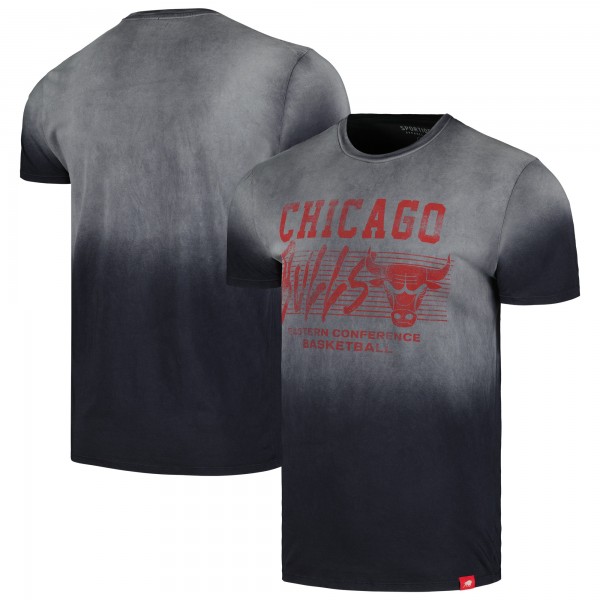 Футболка Chicago Bulls Sportiqe Unisex Bingham Sun-Fade - Black