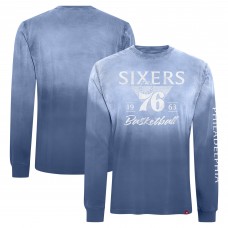 Unisex Philadelphia 76ers Sportiqe Royal Mohave Sun-Dipped Long Sleeve T-Shirt