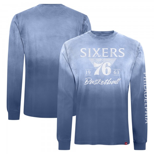 Unisex Philadelphia 76ers Sportiqe Royal Mohave Sun-Dipped Long Sleeve T-Shirt