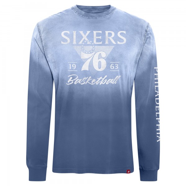 Unisex Philadelphia 76ers Sportiqe Royal Mohave Sun-Dipped Long Sleeve T-Shirt