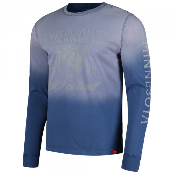 Футболка с длинным рукавом Minnesota Timberwolves Sportiqe Unisex Mohave Sun-Dipped - Navy