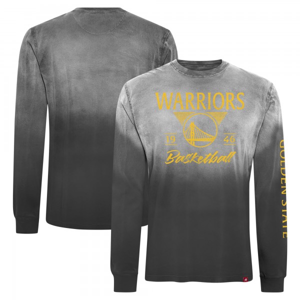 Футболка с длинным рукавом Golden State Warriors Sportiqe Unisex Mohave Sun-Dipped - Black