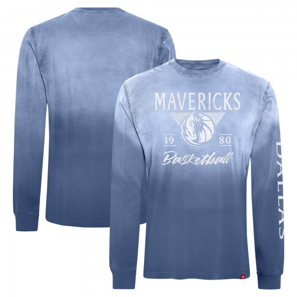 Футболка с длинным рукавом Dallas Mavericks Sportiqe Unisex Mohave Sun-Dipped - Blue