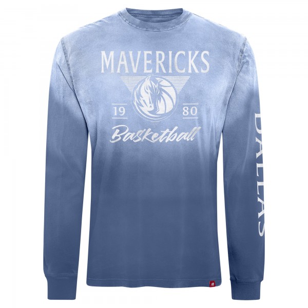Футболка с длинным рукавом Dallas Mavericks Sportiqe Unisex Mohave Sun-Dipped - Blue