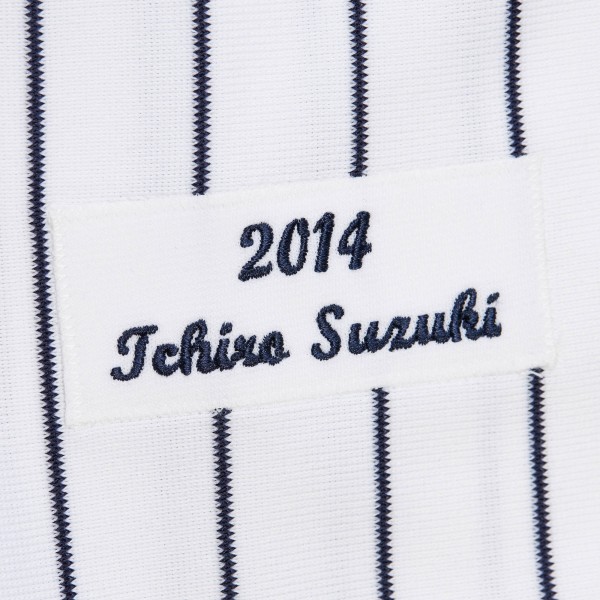 New York Yankees Ichiro Suzuki Mitchell & Ness White 2014 Cooperstown Collection Authentic Throwback Jersey