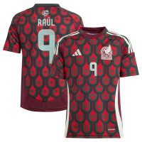 Подростковая Raul Jimenez Mexico National Team adidas 2024 Home Replica Player Jersey - Burgundy