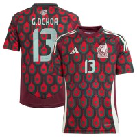 Подростковая Guillermo Ochoa Mexico National Team adidas 2024 Home Replica Player Jersey - Burgundy