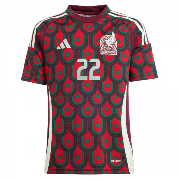 Подростковая Hirving Lozano Mexico National Team adidas 2024 Home Replica Player Jersey - Green