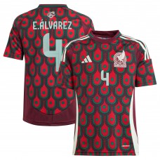 Подростковая Edson Alvarez Mexico National Team adidas 2024 Home Replica Player Jersey - Burgundy