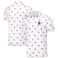 Los Angeles Dodgers Antigua White Americana Polo
